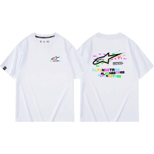 A星 天蝎摩托车运动机车OVERSIZED TRIFECTA短袖T恤男女夏衣服
