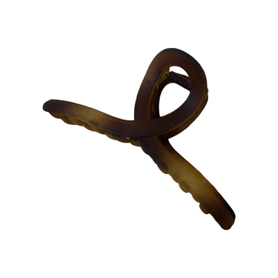 罗小辛发夹琥珀色磨砂女夏大号