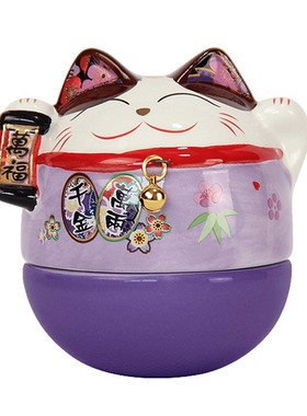 招财猫桌面生日礼物小摆件不倒翁