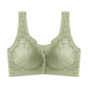 妈妈内衣背心式哺乳文胸无钢圈聚拢中老年妇女无痕大码本命年胸罩