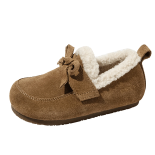 百丽童鞋儿童舒适软底棉鞋冬季女童加绒保暖勃肯鞋女孩洋气毛毛鞋