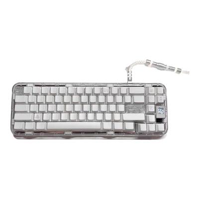 LeleLab北海道白实色透光键帽