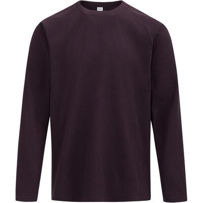 本来BENLAI男士华夫格速干运动长袖T恤上衣2026春季新款BRL460001