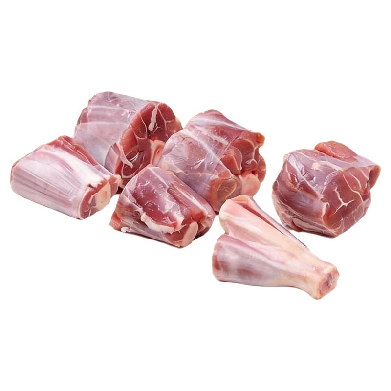 内蒙古羔羊小腿切块烧烤羊肉新鲜