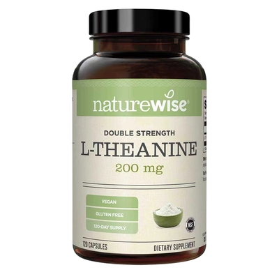 【新品上市】Naturewise茶氨酸200mgL-茶氨酸左旋l茶氨酸睡眠
