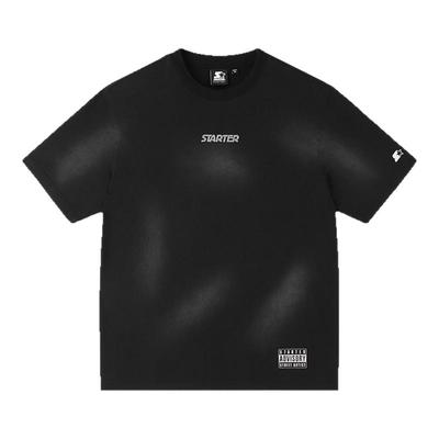 STARTERT恤夏季新款男女同款印花纯棉休闲圆领复古时尚短袖上衣