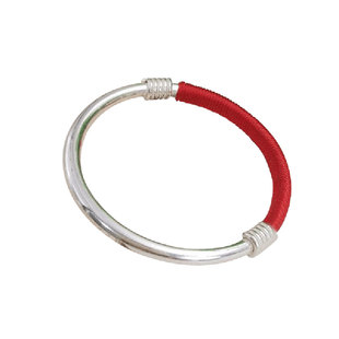 银手镯999纯银手镯女款实心光面大肚纯银手镯大人宝宝款手工定制