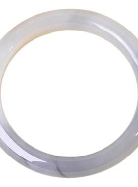 53.8mm和田玉烟紫手镯女款