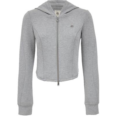 ONLY连帽修身短款拉链开衫卫衣