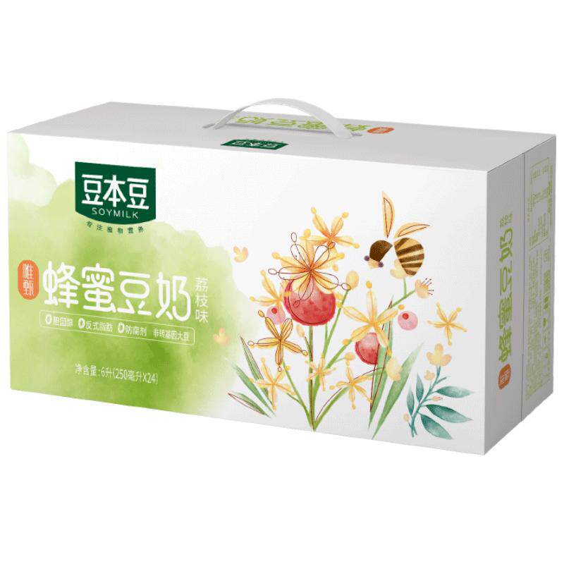唯甄红枣豆奶250ml*24盒整箱