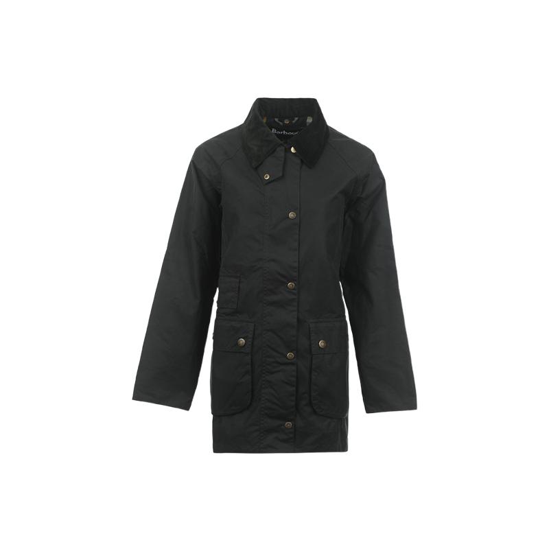 【自营】BARBOUR26ss女士英伦复古宽松休闲中长款油蜡夹克外套