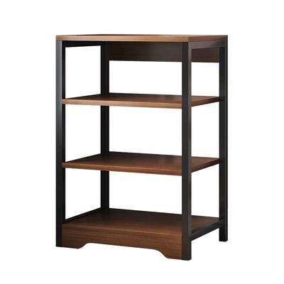 钢木书架多层置物架子
