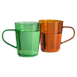 mrwater彩色玻璃杯马克杯手工艺术咖啡杯ins杯子耐高温水杯牛奶杯