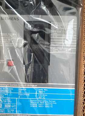 议价原装进口 SIEMENS 西门子断路器 ED63B125 ED63B070 ED63B100
