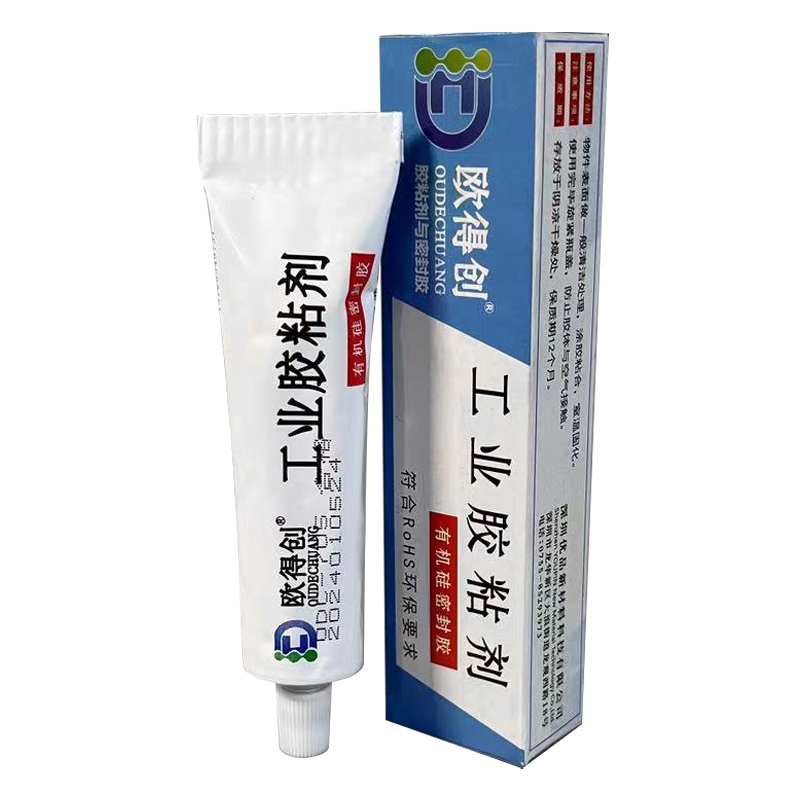 欧得创704/05/06硅橡胶电子元件固定胶防水密封胶白胶线路板电路板rtv有机硅耐高温绝缘胶透明液体灌封胶水