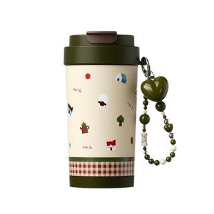 极遇陶瓷内胆带吸管保温杯女生高颜值实用生日礼物高级感咖啡杯子