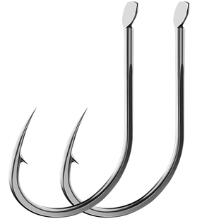 钓鱼钩散装正品宝塔丸世长柄细条歪嘴钓钩有倒刺鱼勾盒装渔钩海钓