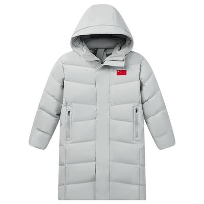 安踏儿童男大童中长羽绒服