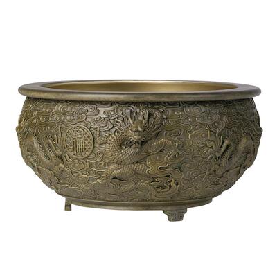 铜师傅《祥龙聚宝盆》摆件