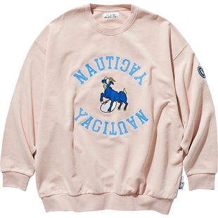 【明星同款】nautica × COIN PARKING DELIVERY联名日系圆领卫衣