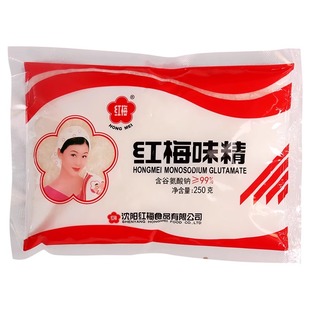 正宗东北红梅味精250g速溶大袋装味素炒菜拌馅增味提鲜鸡精调味料