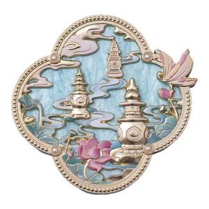 杭州冰箱贴西湖三潭印月文创金属亚克力磁贴装饰旅游创意个性纪念