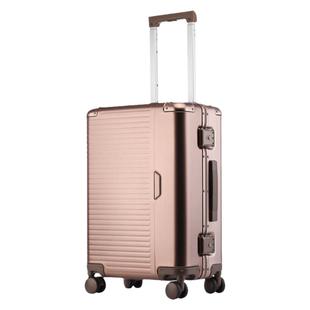 出口日韩全金属铝镁合金旅行箱20寸男女密码拉杆箱26托运行李箱子