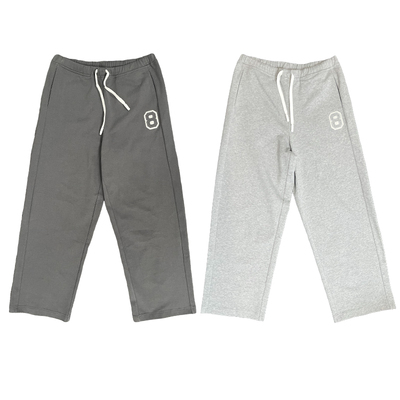 Studio1till8数字直筒抽绳卫裤