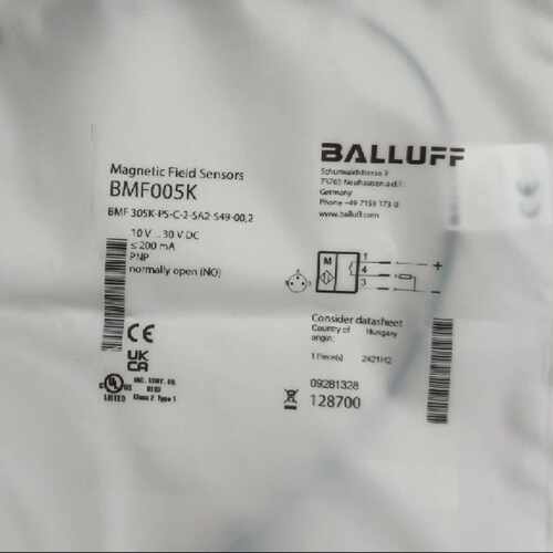 询价BALLUFF德国巴鲁夫BMF005K电感式接近开关
