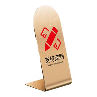 不锈钢桌号牌定制台卡展示牌桌面立牌桌牌号台号牌餐桌牌留座餐桌号码牌数字牌创意叫号牌餐厅饭店预定号桌牌