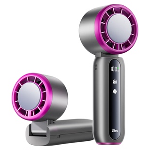 [制冷小空调]超高速制冷手持小风扇2025新款桌面挂脖静音充电风扇随身户外冰敷降温神器学生迷你usb小型f触控