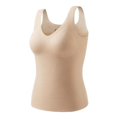 舒氧保暖背心女带胸垫内搭内衣