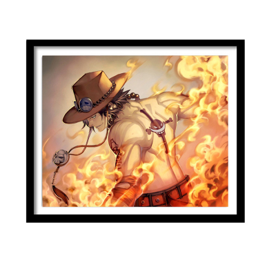 卡通人物5d钻石画海贼王艾斯满钻