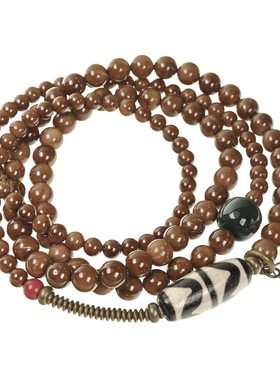 曲尾花原创民族风多层库克珠串