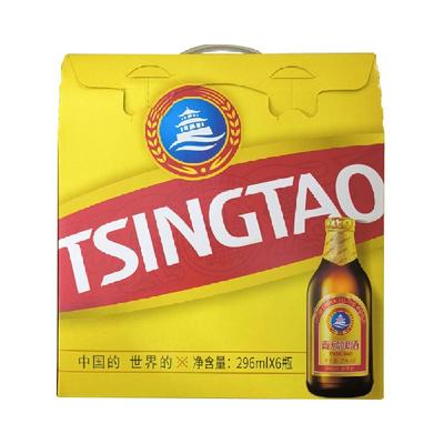 青岛啤酒小棕金11度296ml*6瓶