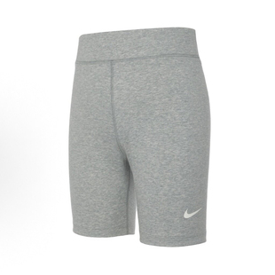 Nike耐克高腰紧身骑行短裤灰色针织运动健身跑步提臀四分裤DV7798