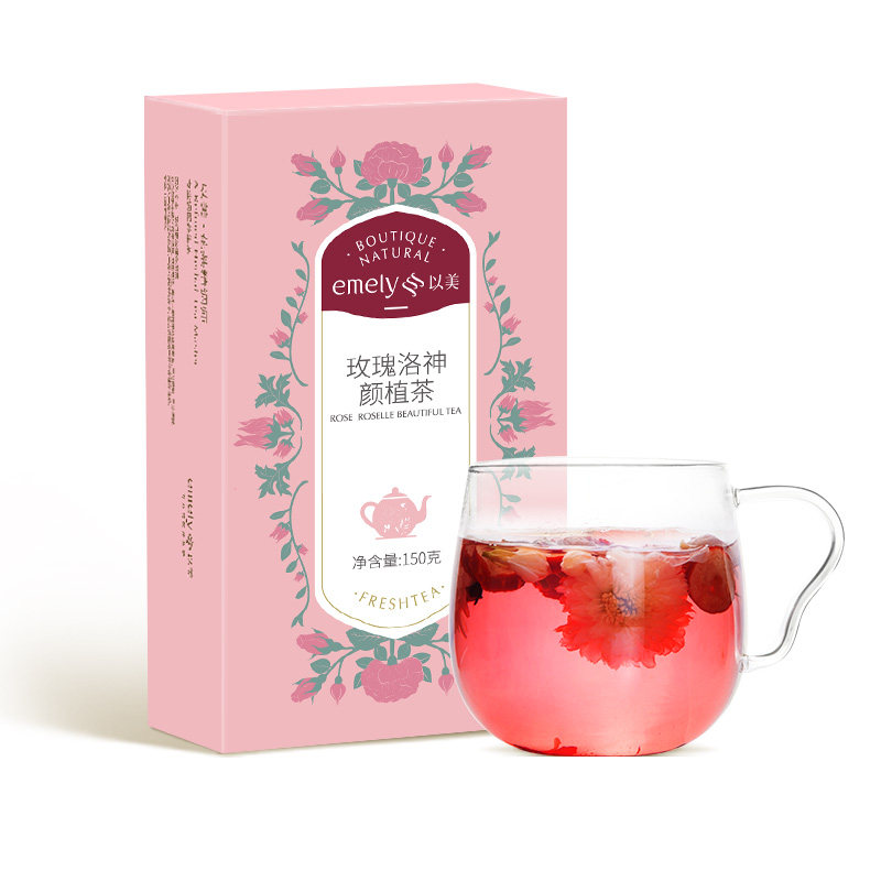以美组合泡水干玫瑰颜植茶