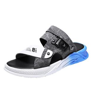 凉鞋男夏季外穿青少年凉拖运动防滑夏天开车两用软底耐磨沙滩拖鞋