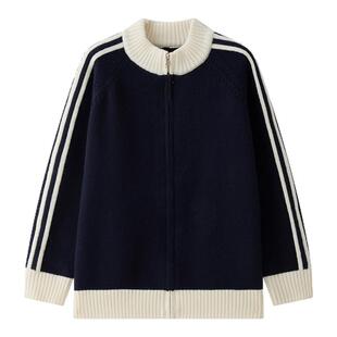 虾酱麻麻男童毛衣冬装2026新款男孩保暖上衣洋气韩范儿童针织外套