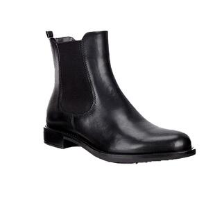 【自营】Ecco/爱步短靴女时尚百搭切尔西牛皮粗跟靴子 型塑266503