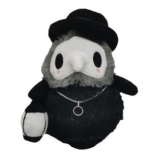 新款瘟疫医生乌鸦骷髅头死神玩偶049护士玩具夜光公仔毛绒娃娃