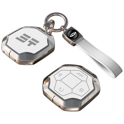 适用于奇瑞钥匙套带标金属壳