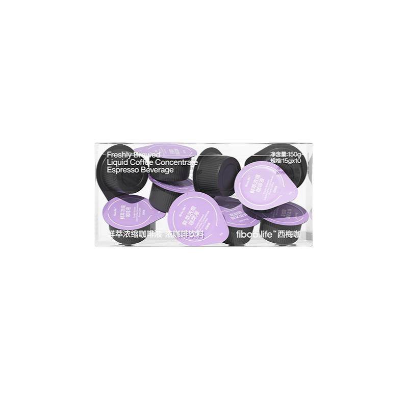 fiboo西梅咖啡黑咖啡美式速溶0无添加蔗糖代谢浓缩咖啡液燃减健身