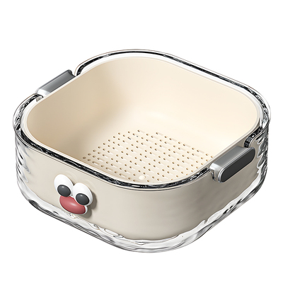 双层洗菜盆沥水篮多功能家用