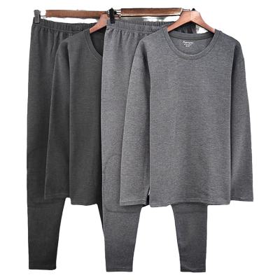 男士德绒秋衣秋裤套装保暖内衣