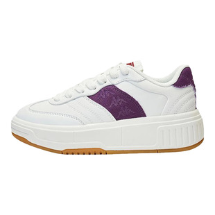 Kappa卡帕板鞋2026新款春秋女串标皮面休闲鞋女小白鞋厚底运动鞋