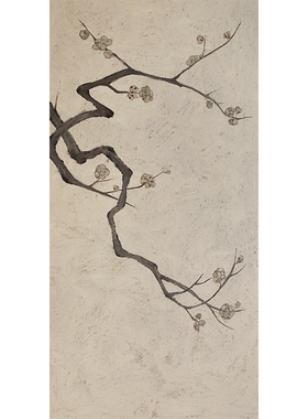 玄关走廊过道新中式纯手绘油画