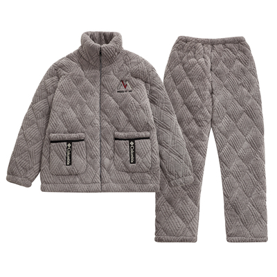 珊瑚绒睡衣棉依界保暖男士加厚款