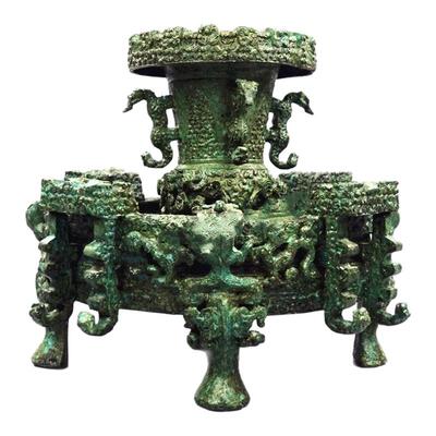 纯铜曾侯乙尊盘御尊仿古青铜器