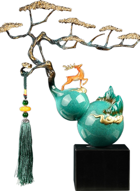 招财铜葫芦摆件乔迁新居礼品